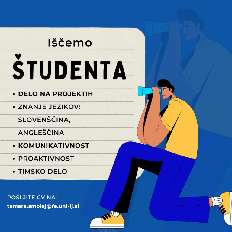 Iščemo študenta: raziskovalec na projektih