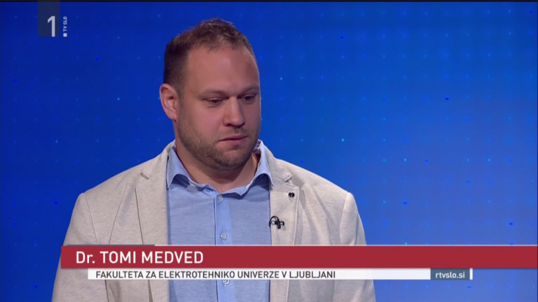 Head of LEST was invited to the national TV show “Odmevi.”
